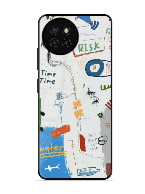 Mind Map Madness Glossy Soft Edge Case for Itel S23 Chachhi