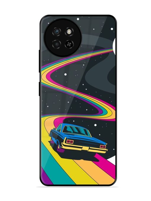 Rainbow Road Glossy Soft Edge Case for Itel S23