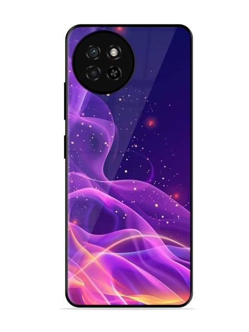 Cosmic Currents Glossy Soft Edge Case for Itel S23 Chachhi