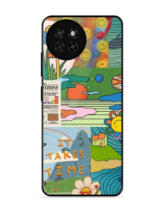 Groovy Vibes Glossy Soft Edge Case for Itel S23