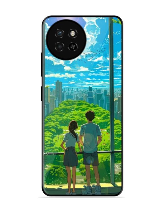 Cyberpunk Dreamscape Glossy Soft Edge Case for Itel S23 Chachhi