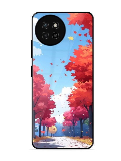 Autumn'S Embrace Glossy Soft Edge Case for Itel S23 Chachhi