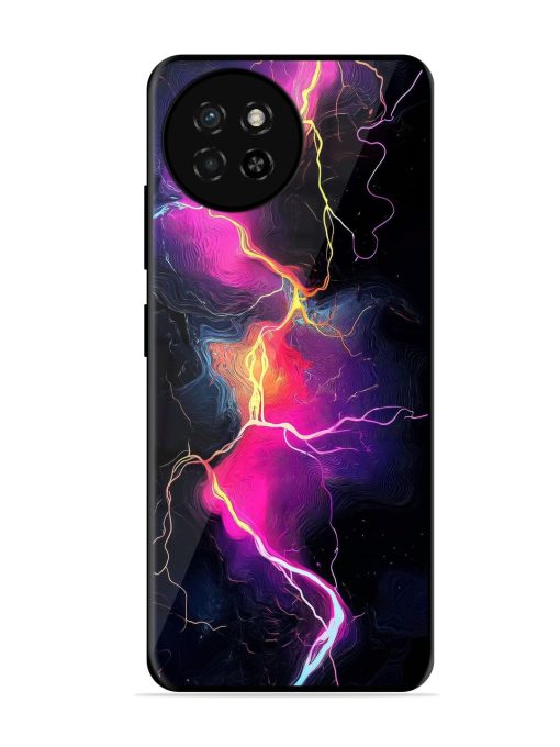 Electric Dreams Glossy Soft Edge Case for Itel S23 Chachhi