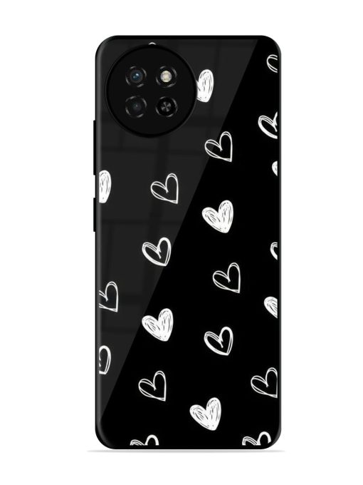 Scattered Hearts Glossy Soft Edge Case for Itel S23 Chachhi