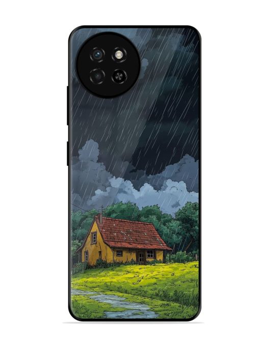 Rainy Day Retreat Glossy Soft Edge Case for Itel S23 Chachhi