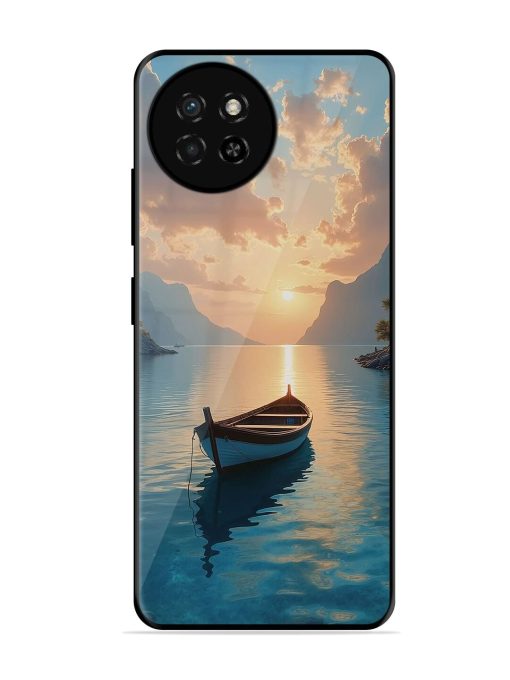 Serene Sunset Glossy Soft Edge Case for Itel S23 Chachhi