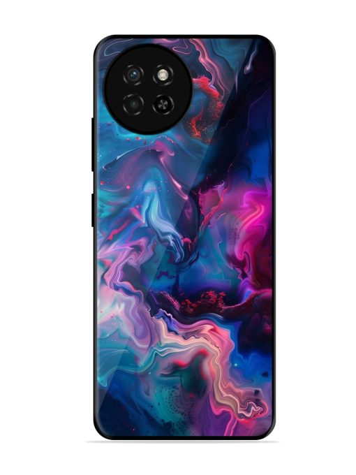 Cosmic Swirl Glossy Soft Edge Case for Itel S23 Chachhi