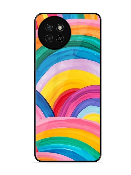 Rainbow Symphony Glossy Soft Edge Case for Itel S23