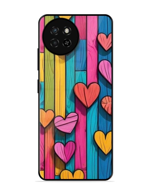 Rainbow Of Hearts Glossy Soft Edge Case for Itel S23 Chachhi