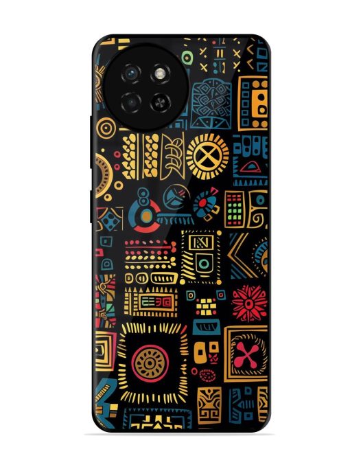 Tribal Tapestry Glossy Soft Edge Case for Itel S23 Chachhi