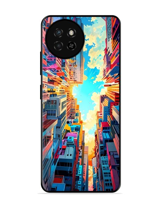 Skyward City Glossy Soft Edge Case for Itel S23 Chachhi