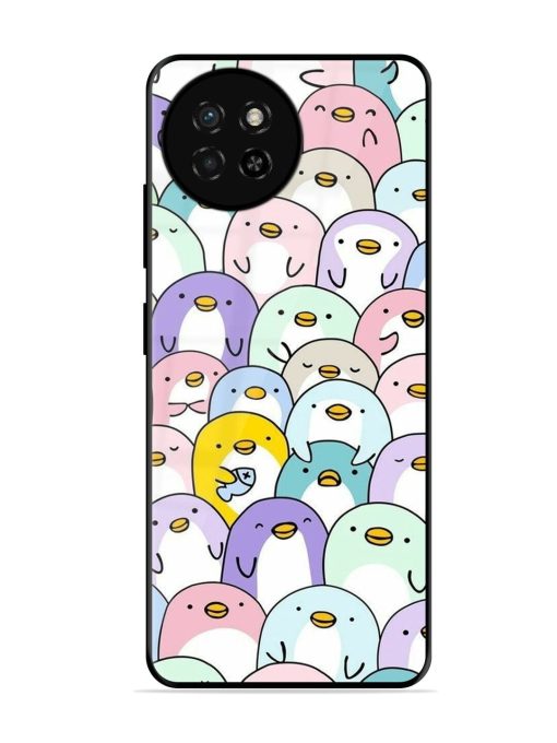 Penguin Party Glossy Soft Edge Case for Itel S23 Chachhi