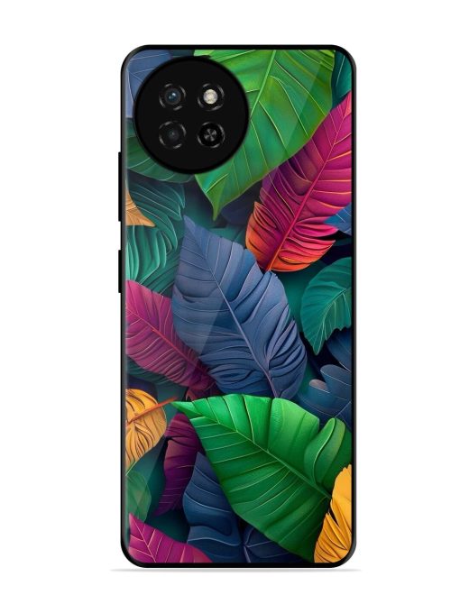 Tropical Tapestry Glossy Soft Edge Case for Itel S23 Chachhi