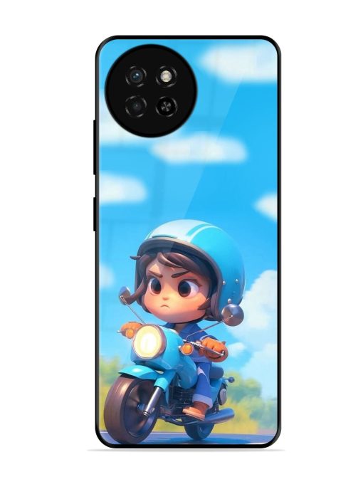 Little Rider Glossy Soft Edge Case for Itel S23 Chachhi