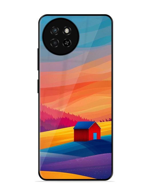 Sunset Solitude Glossy Soft Edge Case for Itel S23 Chachhi