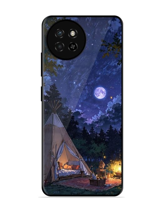 Moonlight Camping Glossy Soft Edge Case for Itel S23 Chachhi