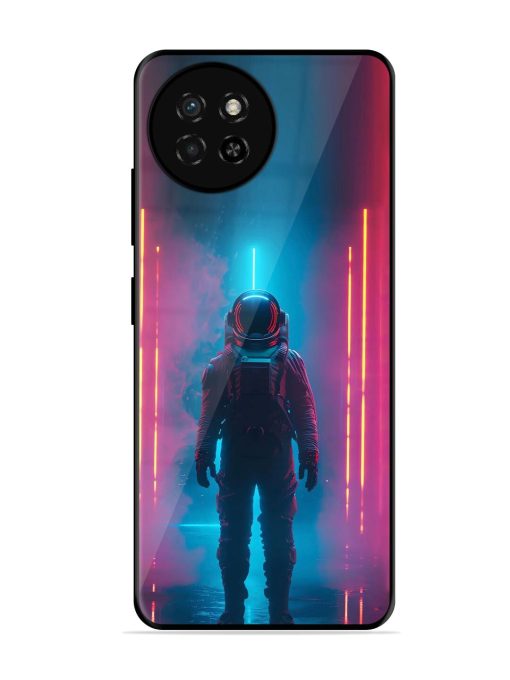 Neon Astronaut Glossy Soft Edge Case for Itel S23 Chachhi