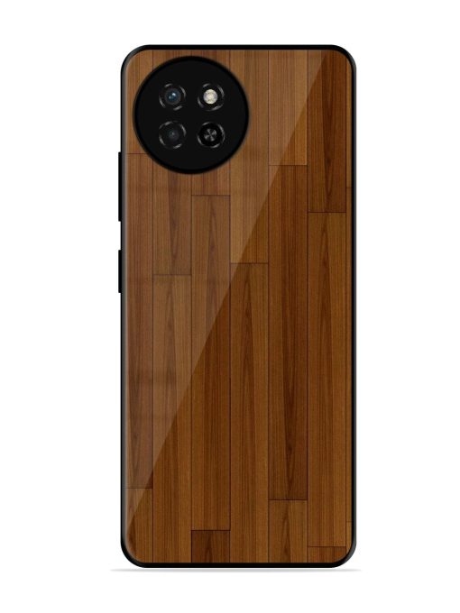 Warm Woodgrain Glossy Soft Edge Case for Itel S23 Chachhi