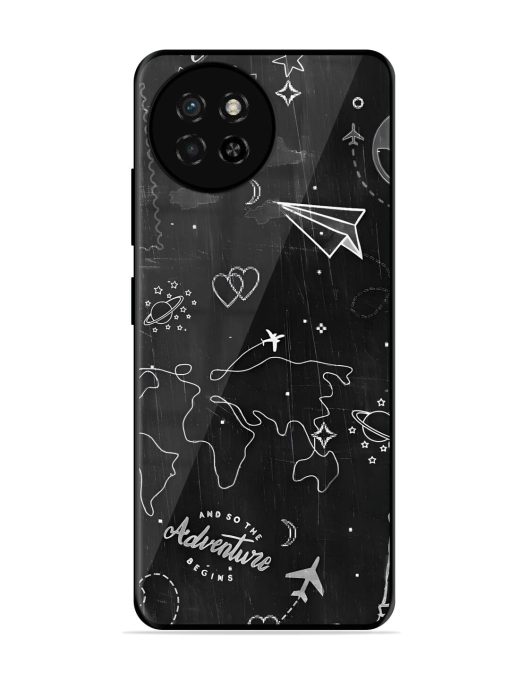 Wanderlust Sketchbook Glossy Soft Edge Case for Itel S23 Chachhi