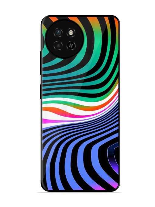 Psychedelic Waves Glossy Soft Edge Case for Itel S23 Chachhi