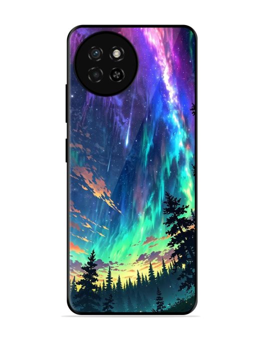 Cosmic Canvas Glossy Soft Edge Case for Itel S23 Chachhi