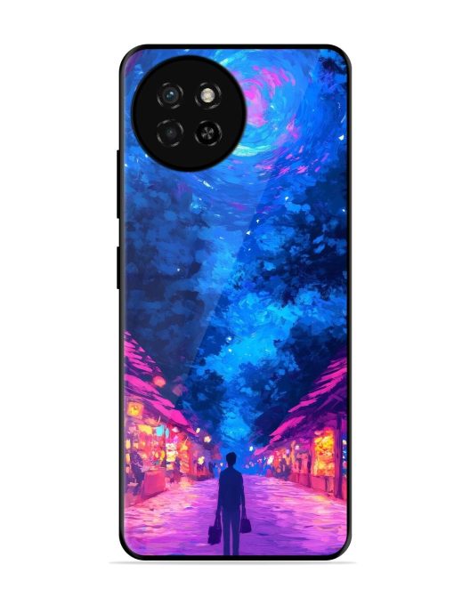 Neon Nightscape Glossy Soft Edge Case for Itel S23 Chachhi