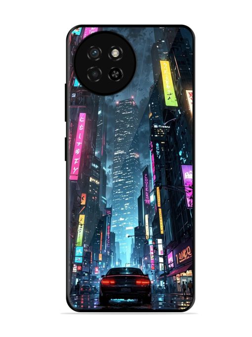 Neon Nightscape Glossy Soft Edge Case for Itel S23 Chachhi