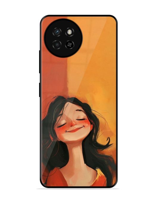 Neon Girl Glossy Soft Edge Case for Itel S23 Chachhi