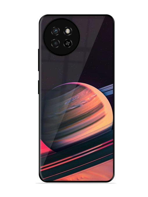 Neon Saturn Glossy Soft Edge Case for Itel S23 Chachhi