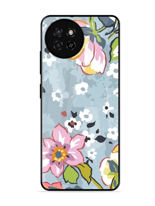 Floral Fantasy Glossy Soft Edge Case for Itel S23