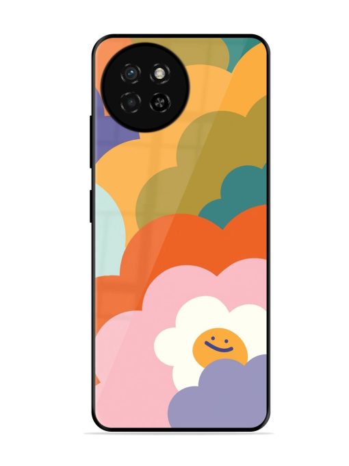 Happy Flower Power Glossy Soft Edge Case for Itel S23 Chachhi