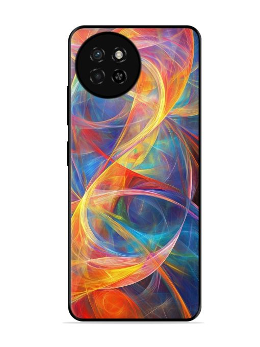 Cosmic Currents Glossy Soft Edge Case for Itel S23 Chachhi