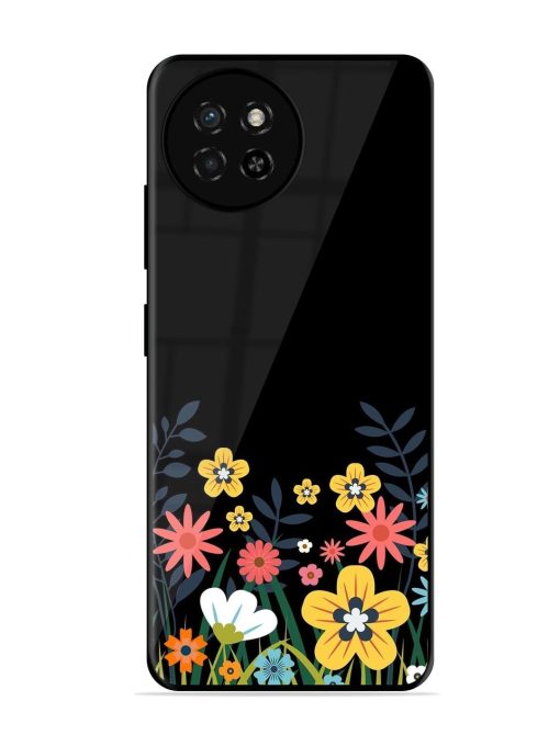 Floral Night Sky Glossy Soft Edge Case for Itel S23 Chachhi