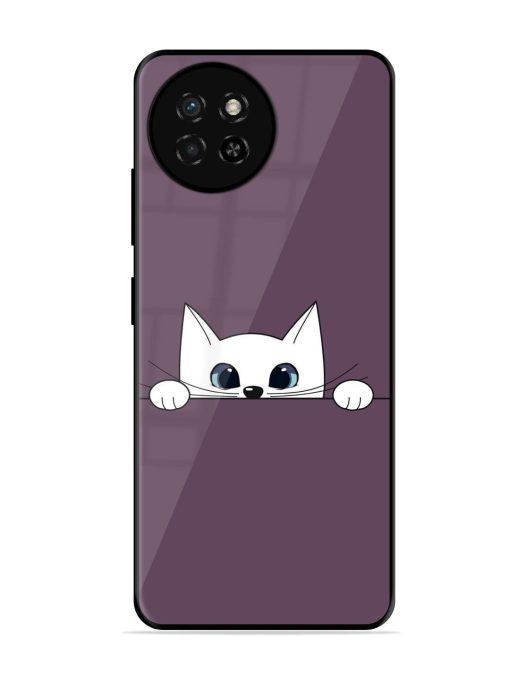 Peek-A-Boo Kitty Glossy Soft Edge Case for Itel S23 Chachhi