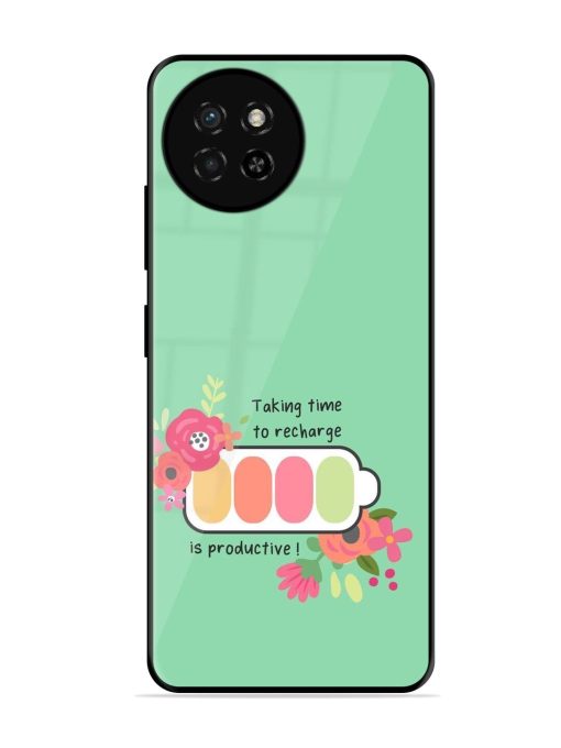 Recharge And Bloom Glossy Soft Edge Case for Itel S23 Chachhi