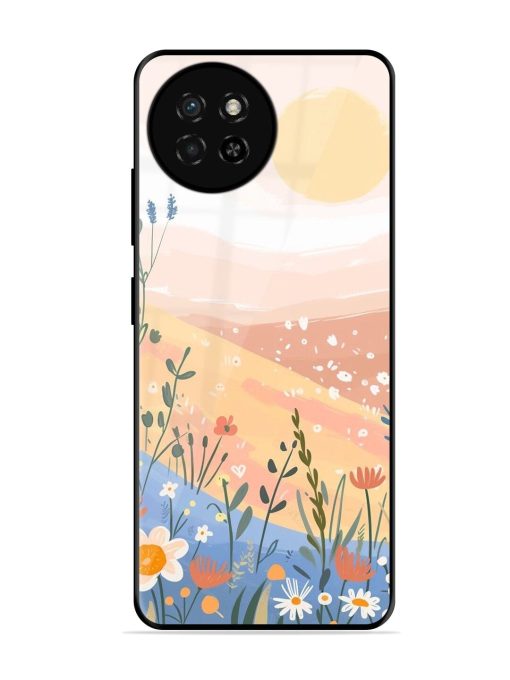 Golden Hour Blooms Glossy Soft Edge Case for Itel S23 Chachhi