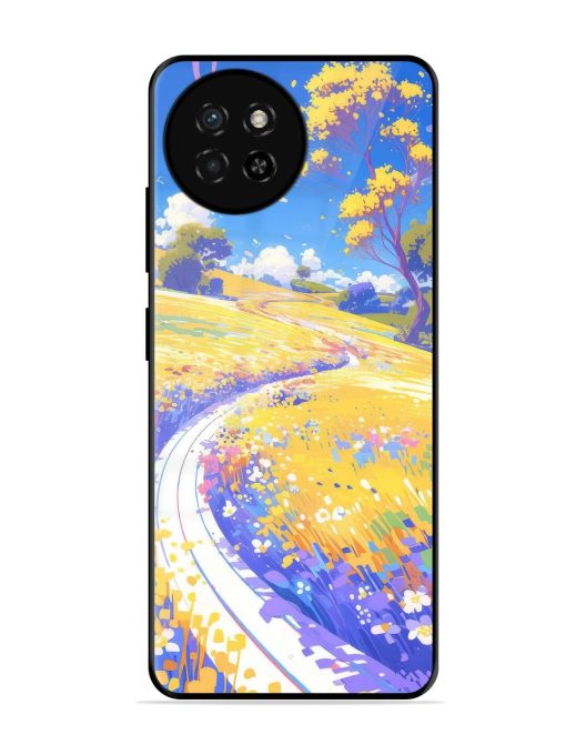 Vibrant Spring Meadow Glossy Soft Edge Case for Itel S23 Chachhi