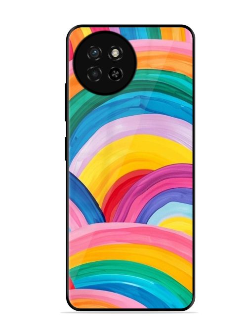 Rainbow Cascade Glossy Soft Edge Case for Itel S23 Chachhi