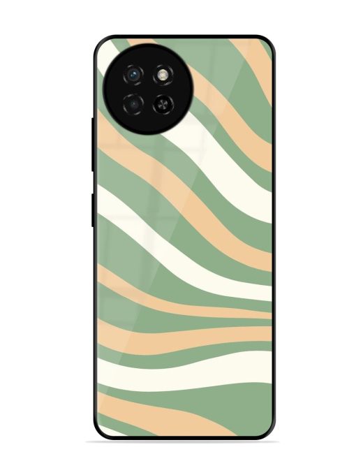 Wavy Pastel Paradise Glossy Soft Edge Case for Itel S23 Chachhi