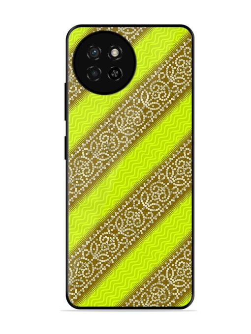 Golden Bandana Bliss Glossy Soft Edge Case for Itel S23 Chachhi