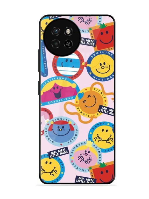 Whimsical Mr. Men & Little Miss Glossy Soft Edge Case for Itel S23 Chachhi