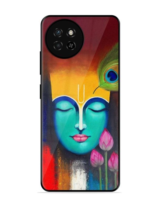 Divine Tranquility: The Face Of Krishna Glossy Soft Edge Case for Itel S23 Chachhi