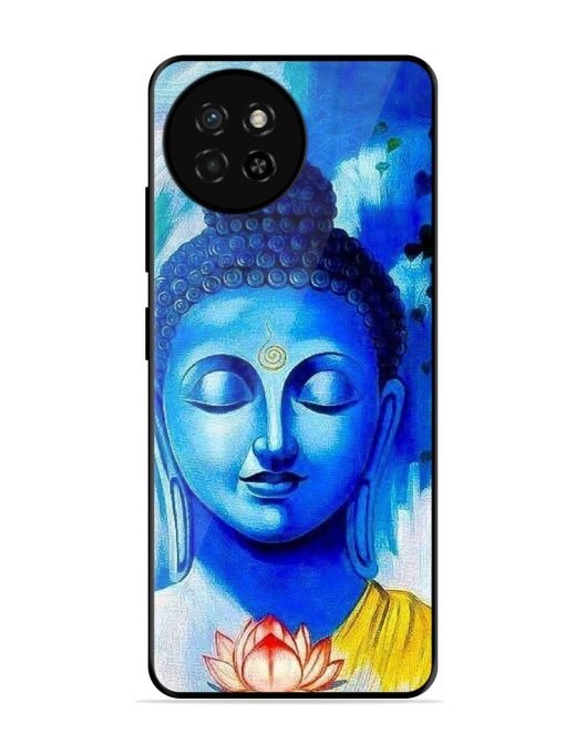 Serene Buddha With Lotus Glossy Soft Edge Case for Itel S23 Chachhi