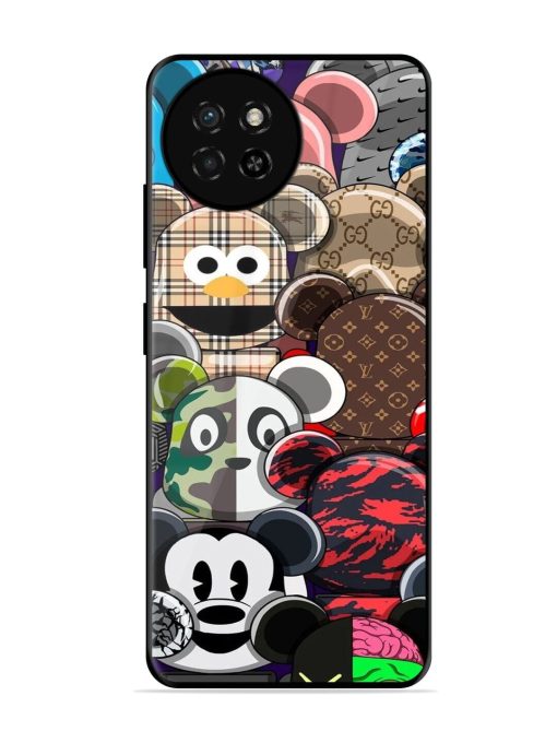 Streetwear Bearbrick Extravaganza Glossy Soft Edge Case for Itel S23