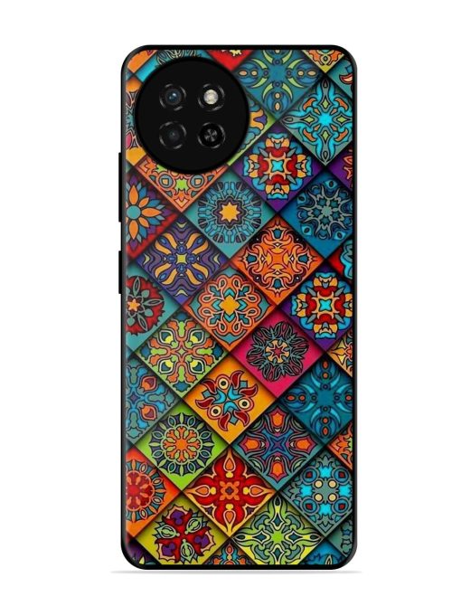 Patchwork Mandala Mosaic Glossy Soft Edge Case for Itel S23 Chachhi