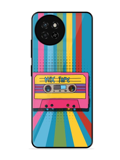 Retro Cassette Tapes Glossy Soft Edge Case for Itel S23 Chachhi