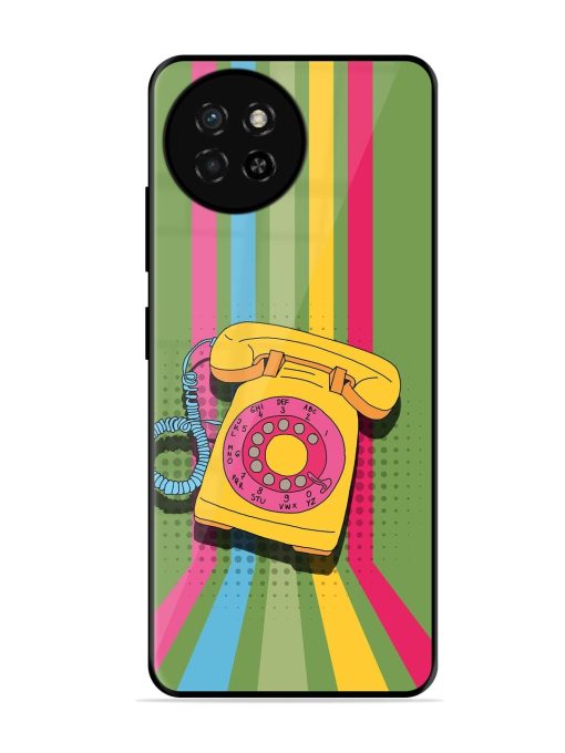 Retro Dialer Glossy Soft Edge Case for Itel S23 Chachhi