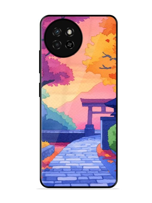 Autumnal Serenity Glossy Soft Edge Case for Itel S23 Chachhi