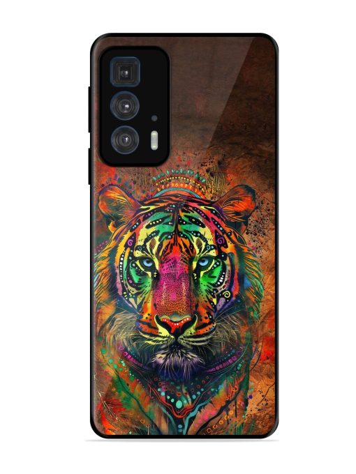 Cosmic Tiger Glossy Soft Edge Case for Motorola Edge 20 Pro Chachhi