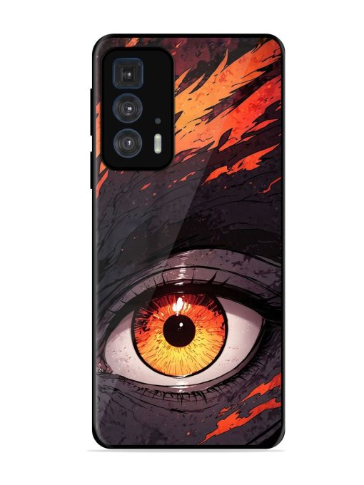 Inferno Gaze Glossy Soft Edge Case for Motorola Edge 20 Pro Chachhi